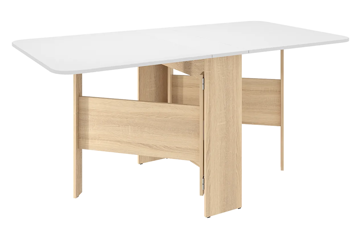 Стол-книжка раскладной Мечта 2 (дуб сонома/белый) в Пыть-Яхе - pyt-yah.mebel-tymen.ru | фото