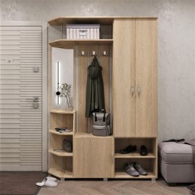 Прихожая Домино дуб сонома в Пыть-Яхе - pyt-yah.mebel-tymen.ru | фото