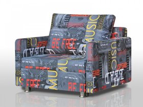 Кресло-кровать Реал 80 с подлокотниками мьюзик в Пыть-Яхе - pyt-yah.mebel-tymen.ru | фото