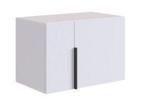 Антресоль двухдверная L600 Баско белое дерево в Пыть-Яхе - pyt-yah.mebel-tymen.ru | фото