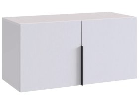 Антресоль двухдверная L800 Баско белое дерево в Пыть-Яхе - pyt-yah.mebel-tymen.ru | фото