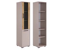 Стеллаж Лайт-2 кашемир/дуб крафт золотой в Пыть-Яхе - pyt-yah.mebel-tymen.ru | фото