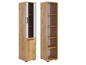 Стеллаж Лайт-2 дуб крафт золотой/белый в Пыть-Яхе - pyt-yah.mebel-tymen.ru | фото