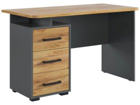 Стол компьютерный 1200 Лайт-2 графит/дуб крафт золотой в Пыть-Яхе - pyt-yah.mebel-tymen.ru | фото