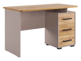 Стол компьютерный 1200 Лайт-2 кашемир/дуб крафт золотой в Пыть-Яхе - pyt-yah.mebel-tymen.ru | фото