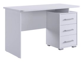 Стол компьютерный 1200 Лайт-2 белый/белый в Пыть-Яхе - pyt-yah.mebel-tymen.ru | фото