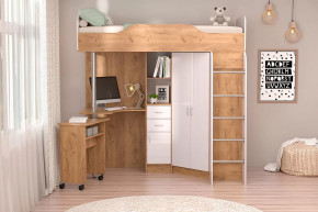 Детская Бриз-1, дуб крафт золотой/белый глянец Диал в Пыть-Яхе - pyt-yah.mebel-tymen.ru | фото