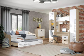 Детская Джуниор, набор №2, дуб сонома/белый в Пыть-Яхе - pyt-yah.mebel-tymen.ru | фото