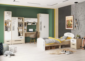 Детская Джуниор, набор №3, дуб сонома/белый в Пыть-Яхе - pyt-yah.mebel-tymen.ru | фото