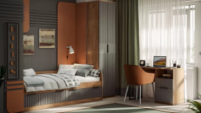 Детская «Хилтон» Дуб Крафт золотой, Графит матовый в Пыть-Яхе - pyt-yah.mebel-tymen.ru | фото