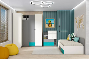 Детская Клео ОК-3, графит, миндаль, океан Диал в Пыть-Яхе - pyt-yah.mebel-tymen.ru | фото