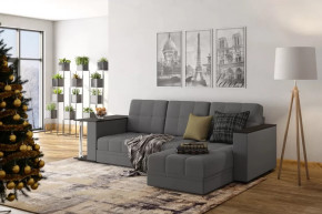 Диван АТЛАНТ угловой со столиком Neo 26 графит темно-серый в Пыть-Яхе - pyt-yah.mebel-tymen.ru | фото