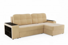 Диван-кровать угловой Дубай Модель 011 Велюр Луна 05 беж в Пыть-Яхе - pyt-yah.mebel-tymen.ru | фото