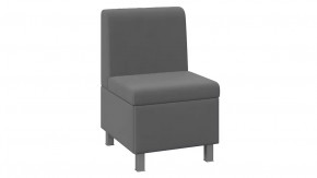 Диван прямой малый «Каир» Исп.2 Велюр Camaro 18 (серый) в Пыть-Яхе - pyt-yah.mebel-tymen.ru | фото