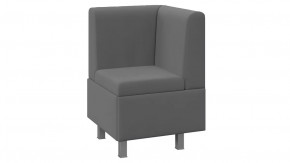 Диван угловой «Каир» Исп.2 Велюр Camaro 18 (серый) в Пыть-Яхе - pyt-yah.mebel-tymen.ru | фото