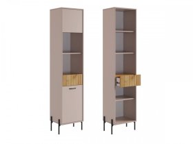 Стеллаж Доминика кашемир/дуб крафт золотой в Пыть-Яхе - pyt-yah.mebel-tymen.ru | фото