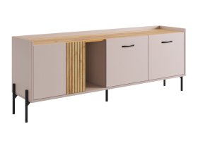 Тумба 2 Доминика кашемир/дуб крафт золотой в Пыть-Яхе - pyt-yah.mebel-tymen.ru | фото