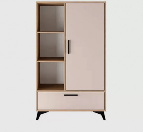 ЕВА Буфет 800 1С1Я (ш800*г411*в1351мм), Сатин в Пыть-Яхе - pyt-yah.mebel-tymen.ru | фото