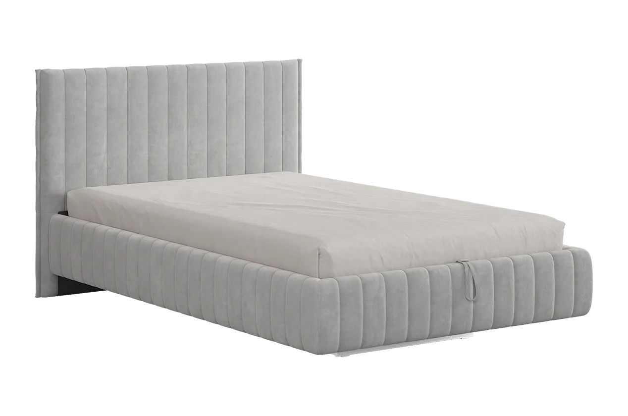 Кровать с подъемным механизмом Твикс 120х200 см галька (велюр) в Пыть-Яхе - pyt-yah.mebel-tymen.ru | фото