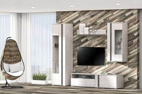 Гостиная Аллегро, вариант 7 Ясень анкор светлый/Графит в Пыть-Яхе - pyt-yah.mebel-tymen.ru | фото