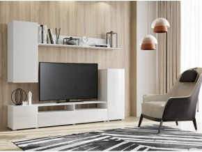 Гостиная Лира МДФ белый глянец в Пыть-Яхе - pyt-yah.mebel-tymen.ru | фото