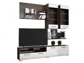 Гостиная Ненси-3 Венге-Белый глянец в Пыть-Яхе - pyt-yah.mebel-tymen.ru | фото