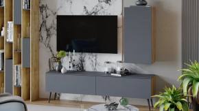 Гостиная «Порто» №3 Яблоня Беллуно, Графит софт в Пыть-Яхе - pyt-yah.mebel-tymen.ru | фото