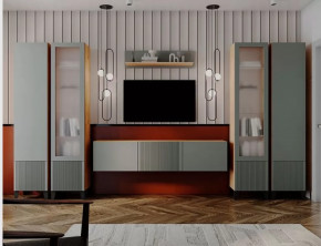 Гостиная Рея №1 Дуб крафт золотой/гранит софт матовый в Пыть-Яхе - pyt-yah.mebel-tymen.ru | фото