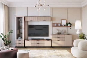 Гостиная Тоскана №3, дуб табачный/бисквит в Пыть-Яхе - pyt-yah.mebel-tymen.ru | фото