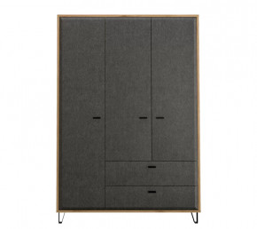 GRACE шкаф SZF3D2S (Дуб наварра/Графит) в Пыть-Яхе - pyt-yah.mebel-tymen.ru | фото