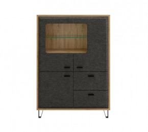 GRACE тумба KOM2W1D2S (Дуб наварра/Графит) в Пыть-Яхе - pyt-yah.mebel-tymen.ru | фото