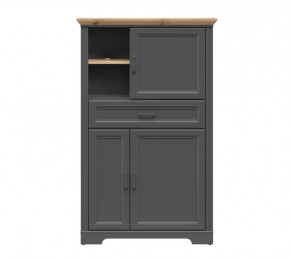 JASMIN шкаф REG3D1S (Графит/ Дуб артизан) в Пыть-Яхе - pyt-yah.mebel-tymen.ru | фото