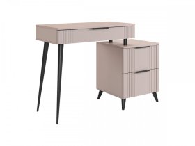 Туалетный столик (без зеркала) Катрин кашемир/фрапучино матовый в Пыть-Яхе - pyt-yah.mebel-tymen.ru | фото