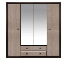 КОЕН шкаф с зеркалом SZF4D2S (Венге/Штрокс) в Пыть-Яхе - pyt-yah.mebel-tymen.ru | фото