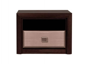 КОЕН тумба прикроватная KOM1S (Венге/Штрокс) в Пыть-Яхе - pyt-yah.mebel-tymen.ru | фото