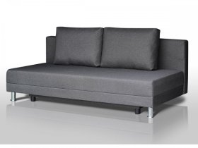 Диван Комфорт Лайт без подлокотников 2 подушки графит в Пыть-Яхе - pyt-yah.mebel-tymen.ru | фото