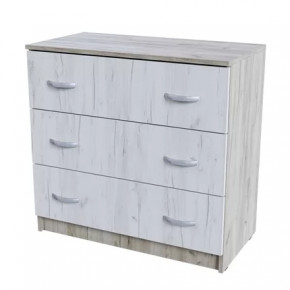 Комод 3 ящика КМ 551-М  Спальня Басса Дуб крафт в Пыть-Яхе - pyt-yah.mebel-tymen.ru | фото