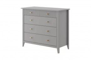 Комод 5 ящиков Никеа Серый шифер/Лак Антрацит в Пыть-Яхе - pyt-yah.mebel-tymen.ru | фото