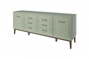 Комод 6 ящиков 2 двери Гориция Зелёный самшит в Пыть-Яхе - pyt-yah.mebel-tymen.ru | фото