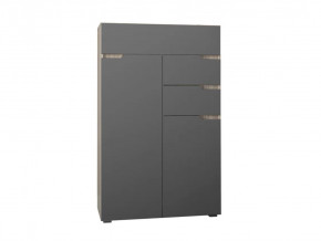 Комод Анталия Сонома-Графит софт в Пыть-Яхе - pyt-yah.mebel-tymen.ru | фото