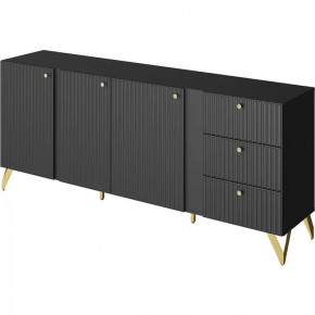 Комод КД-1 Reno Чёрный НК-мебель в Пыть-Яхе - pyt-yah.mebel-tymen.ru | фото