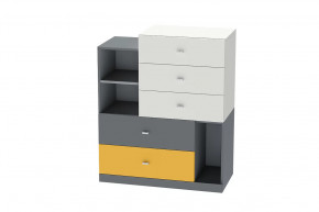 Комод Клео К-1, графит, миндаль, солнечный Диал в Пыть-Яхе - pyt-yah.mebel-tymen.ru | фото