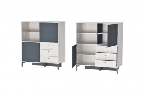 Комод Лион К-1 Ясень анкор светлый/Графит Диал в Пыть-Яхе - pyt-yah.mebel-tymen.ru | фото