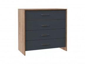 Комод с плитой 22мм Либерти Дуб крафт золотой/Антрацит в Пыть-Яхе - pyt-yah.mebel-tymen.ru | фото