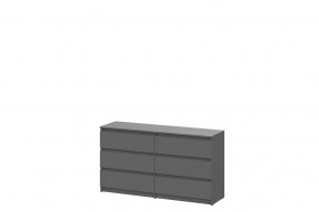 Комод с ящиками 1,38м Графит серый Денвер в Пыть-Яхе - pyt-yah.mebel-tymen.ru | фото