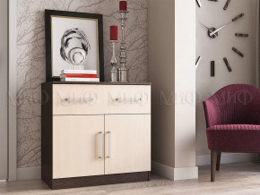 Комод с ящиком 2-мя дверьми Басямиф, дуб беленый/венге в Пыть-Яхе - pyt-yah.mebel-tymen.ru | фото