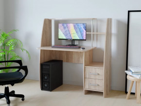 Компьютерный стол КЛ №6.2 Дуб баррик в Пыть-Яхе - pyt-yah.mebel-tymen.ru | фото