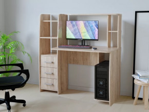 Компьютерный стол КЛ №6.3 Дуб баррик в Пыть-Яхе - pyt-yah.mebel-tymen.ru | фото