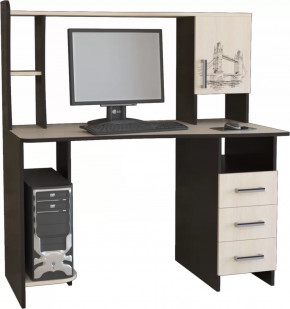 Компьютерный стол КЛ №6.4 Венге/Дуб молочный в Пыть-Яхе - pyt-yah.mebel-tymen.ru | фото