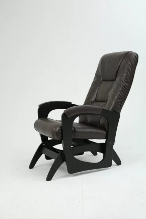 Кресло маятниковое Леон экокожа венге в Пыть-Яхе - pyt-yah.mebel-tymen.ru | фото